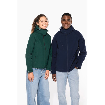 Ladies' detachable hooded softshell jacket